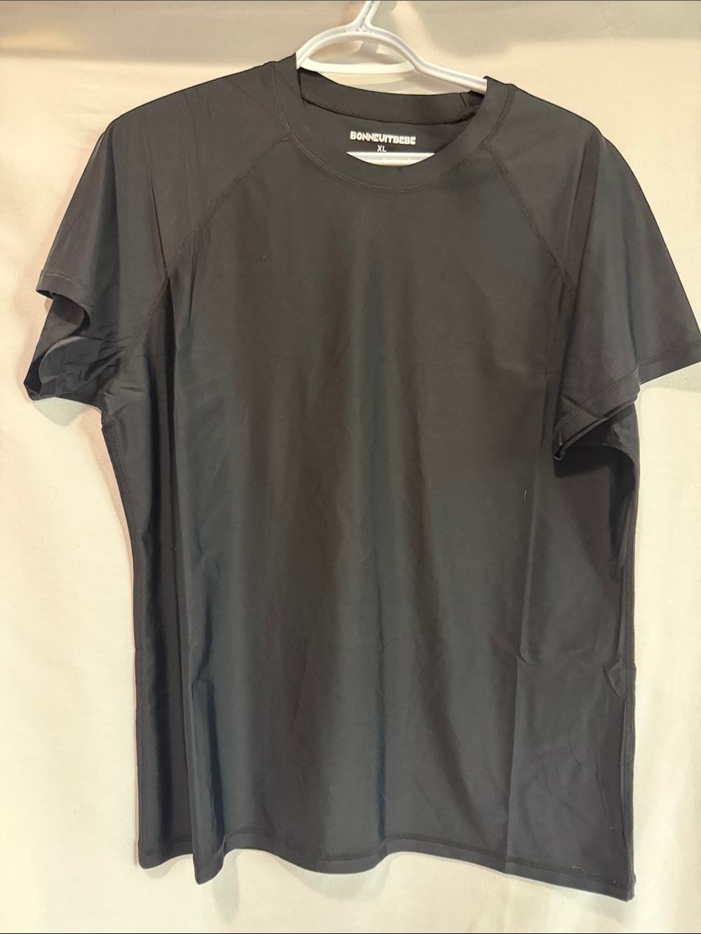 Men's Black Short-Sleeve Active Tee